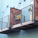 Steel Balconies by EBM Construction for Glashaus by Pulte homes